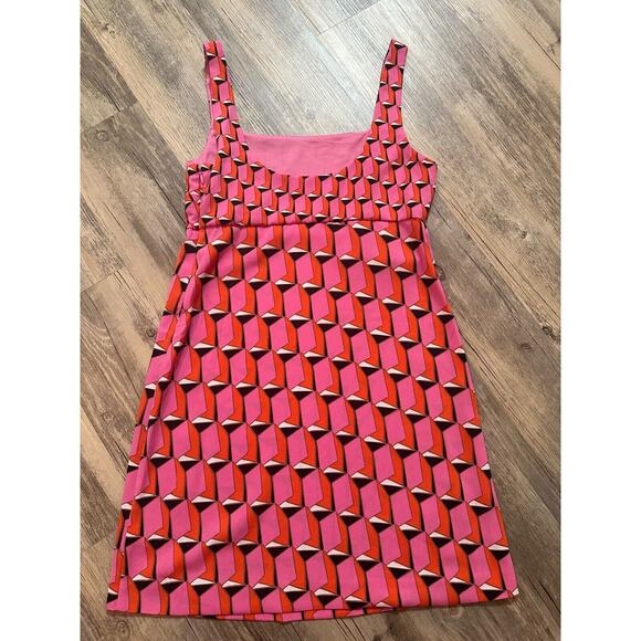Diane Von Furstenberg x Target Mini Shift Dress in Pink Modern Geo Size 6 NWOT - Picture 5 of 6